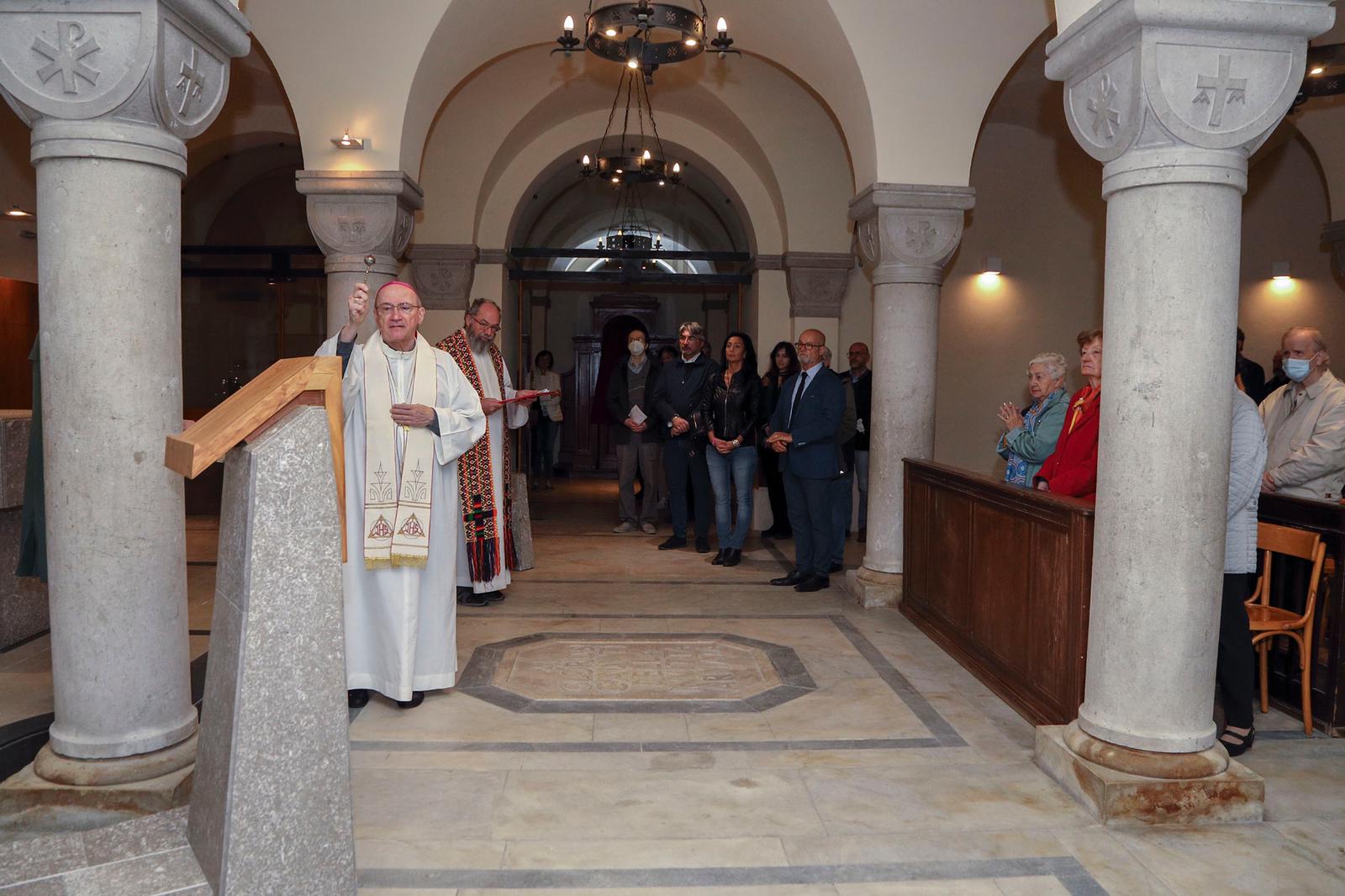 Immagine per Riapre la cripta del duomo, luogo di memoria dei caduti a Monfalcone